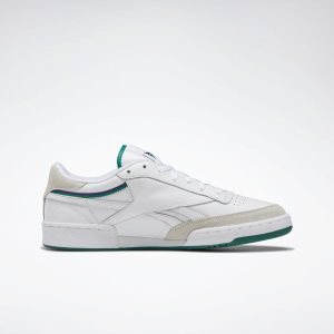 Adidasy Męskie Reebok Club C Revenge Plus Białe/Fioletowe PL 42QPIKD